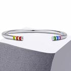 Bracelete Arco Íris Lgbtqia+ Aço Inox 316