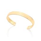 Bracelete banhado ouro 3x 24k 18k e 22k feminino pulseira aro liso rommanel 551720