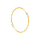 Bracelete Detalhe Ouro Branco Frisado em Ouro 18K - AU14145