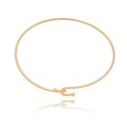 Bracelete entrelace folheado a ouro 18k