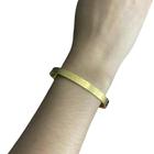 Bracelete Liso Corações 6Mm Feminino - Banhado A Ouro 18K