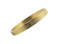 Bracelete Pulseira Aço Stell 316L Pai Nosso Dourado Banhado