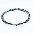 Bracelete Pulseira Masculina 6mm Bali Fecho Liso Prata 925