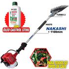 Braço Mecânico de Colher Café Nakashi Com Motor Mitsubishi TU26 Á Gasolina 2T + Óleo Castrol Stihl