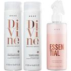 Braé Divine Kit - Shampoo, Condicionador E Spray Essential