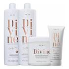 Braé Divine Shampoo + Cond 1000ml + Másc 500g + Leave