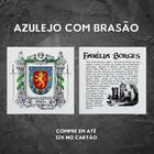 Brasão da família Borges no azulejo