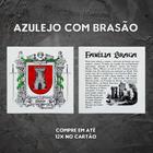 Brasão da família Braga ( queimado no azulejo )