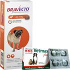 Bravecto De 4,5a10kg + Vermifugo Vetmax Plus 4 Comp 