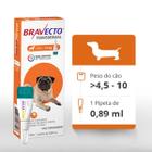 Bravecto Transdermal para Cães de 4,5 a 10 Kg - 250 mg - MSD Saúde Animal