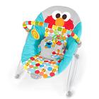 Bright Começa Vila Sésamo Eu vejo Elmo! 3-Point Harness Vibrating Baby Bouncer com barra