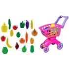 Brincando de Casinha Carrinho Super Market Rosa - Braskit