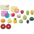 BRINCANDO DE CASINHA HORTIFRUTI FRUTAS C/tiras autocolantes BRASKIT