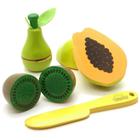 Brincando De Comidinhas Kit Frutinhas Com Corte Madeira 455