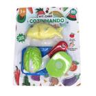 Brincando de Cozinhar com o Kit Chef legumes frutas verduras