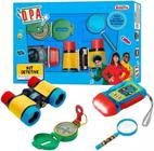 Brincando de Profissões Kit Detetive D.P.A. Brinquedo Educativo Para Brincar de Faz de Conta