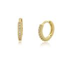 Brinco argola agnes p banhado a ouro 18k