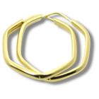 Brinco Argola Anatômico 18mm Ouro 18k BX091