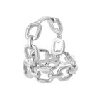 Brinco de Prata Argola Classic Chain 13x3.75mm