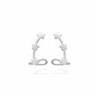 Brinco De Prata Ear Cuff 3 Estrela