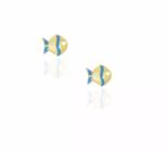 Brinco Delicado Peixinho Folheado A Ouro 18k