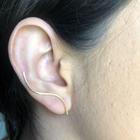 Brinco Ear Cuff De Fio Folheado Em Ouro 18k