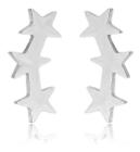 Brinco Ear Cuff Estrelinha Unidas Prata De Verdade Garantia