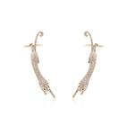 Brinco ear cuff no banho de ouro 18 K