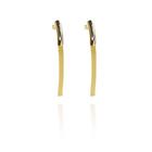 Brinco Fio Grosso Trabalhado Folheado A Ouro 18k