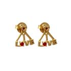 Brinco Love com Cristais Folheado em Ouro 18K Softjoias