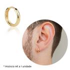 Brinco Masculino De Ouro 18k Argola 12mm 1 Unidade