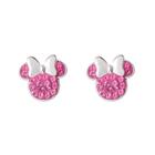 Brincos Disney Minnie Mouse October Birthstone Women