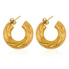 Brincos feminino aço inoxidável Banhadas a Ouro 18k à prova d'água/ Brinco dourado