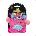 Brinq pelucia monster med rosa 10 cm