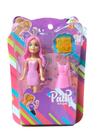 Brinquedo 1 Boneca Patty Amigas + adesivo + anel+ vestido