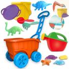 Brinquedo 10 Pçs Educativo De Praia Com Carrinho E Balde - UNOTOYS