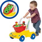 Brinquedo Andador de Empurrar Didático Bebê 1 Ano Presente Criança Menino Primeiros Passos - Mercotoys