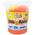 Brinquedo Areia Mágica 550g Cor Laranja Art Kids