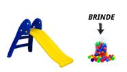 Brinquedo Baby Escorregador Kids Para bebês 2 Degraus-Escorregador Seguro para os Primeiros Aninhos kids - AMARELO - Valentina Brinquedo