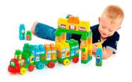 Brinquedo Baby Land Trenzinho Didático Com Blocos Educativos 8005