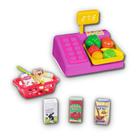 Brinquedo balanca e cesta de compras colorido rosa/roxo/verde agua - tateti