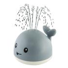 Brinquedo Baleia Chafariz de Banho Cinza com Led - KaBaby