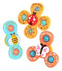 Brinquedo Bebê Gira Gira Estimulo Sensorial Spinner com ventosa Gruda em Vidro - toy king