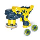 Brinquedo Beyblade Batalha Dinossauro Lançador De Disco