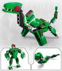 Brinquedo Blocos De Montar 3 Em 1 Dinossauro Robô Brinquedo Transformer Dinossauros Jurássicos