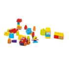 Brinquedo Blocos de Montar 68 Peças Tateti Super Blocks
