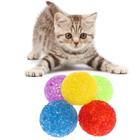 Brinquedo Bola Brilho Com Guizo Petshop Para Gatos