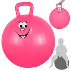 Brinquedo Bola Pula Pula Infantil com Alca 60 Cm Rosa Liveup Sports