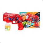 Brinquedo Bolhas de Sabão Lançador Automático Bubble Gun Spider Man