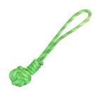 Brinquedo Bolinha Cachorro Puxador Corda Verde 38Cm